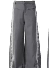 Load image into Gallery viewer, FW25-Vintage Style Grey Wide Leg Pants