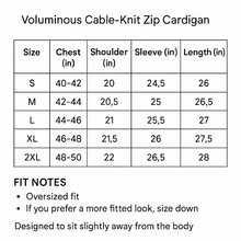 Load image into Gallery viewer, Quarter Zip Chunky Cable Knit Wool Sweater- Ship same day