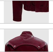 Load image into Gallery viewer, CROC-MOHAIR -EMBOSSED CRYSTAL BUCKLE JACKET