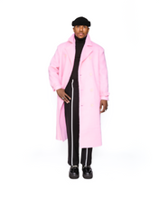 Load image into Gallery viewer, Pink Wool Trench Coat ..
