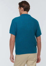 Load image into Gallery viewer, The Pacific Aqua Knitted Polo Shirt