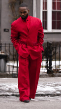 Load image into Gallery viewer, Wine Red Deconstructed Three Piece Suit- made to order - custom… please read the full description