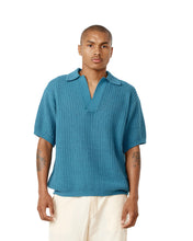 Load image into Gallery viewer, The Pacific Aqua Knitted Polo Shirt