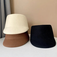Load image into Gallery viewer, THE MILITANT WOOL HAT; Ship in  5-7 days black …. Carmel needs up to 15 days due to delays at customs