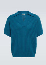 Load image into Gallery viewer, The Pacific Aqua Knitted Polo Shirt