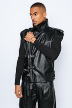 Load image into Gallery viewer, Vegan Leather Bikers Vest Spring 22