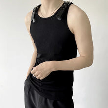 Load image into Gallery viewer, Luxury Rich' Summer Tank Tops With Leather Buckle Straps -Same Day