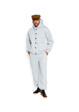 Load image into Gallery viewer, THE GREY STRUCTURED COZY TRACKSUIT WITH HEAD GEAR