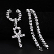 Load image into Gallery viewer, Sterling Silver Traditional Cross Pendant 5mm Italian Cuban Link - Rich Access