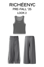Load image into Gallery viewer, FW25-Vintage Style Grey Wide Leg Pants
