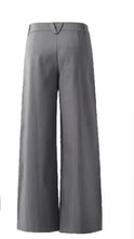 Load image into Gallery viewer, FW25-Vintage Style Grey Wide Leg Pants
