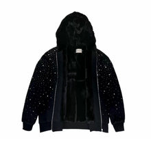 Load image into Gallery viewer, Stardust Crystal Fur-Lined Hoodie
