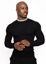 Load image into Gallery viewer, Jewel Spandex /Crew Neck Dazzled fitted shirt
