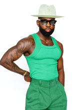 Load image into Gallery viewer, THE KELLY GREEN RIBTANK TOP
