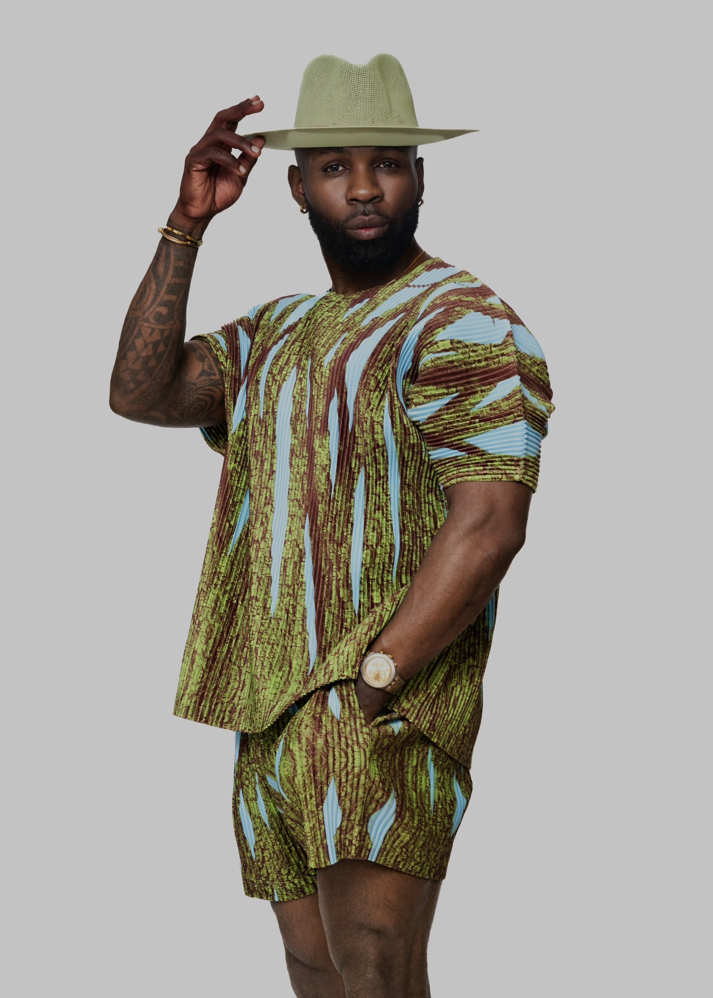 Islas Secas Pleated Set- Ship Same Day