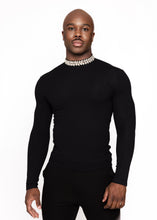 Load image into Gallery viewer, Jewel Spandex /Crew Neck Dazzled fitted shirt
