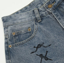 Load image into Gallery viewer, Brooklyn Grafitti  Denim Shorts  { Exclusive Summer24 }
