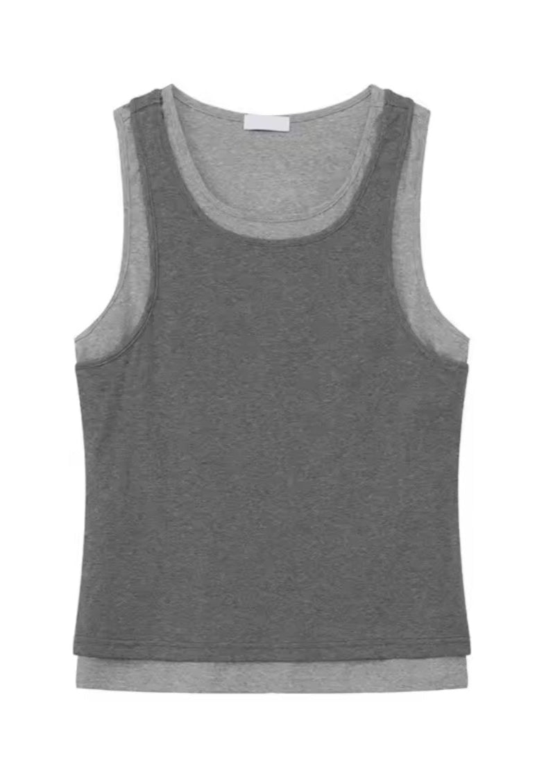 New York Exotic Double Strapped  Exclusive Tank Top