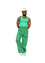 Load image into Gallery viewer, THE KELLY GREEN RIBTANK TOP
