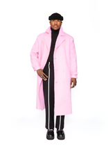 Load image into Gallery viewer, Pink Wool Trench Coat ..
