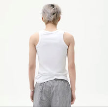 Load image into Gallery viewer, Date Night Asymmetrical  Tank Top { Spandex Cotten }
