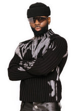 Load image into Gallery viewer, Marcelo Rib Hand Painted Turtleneck
