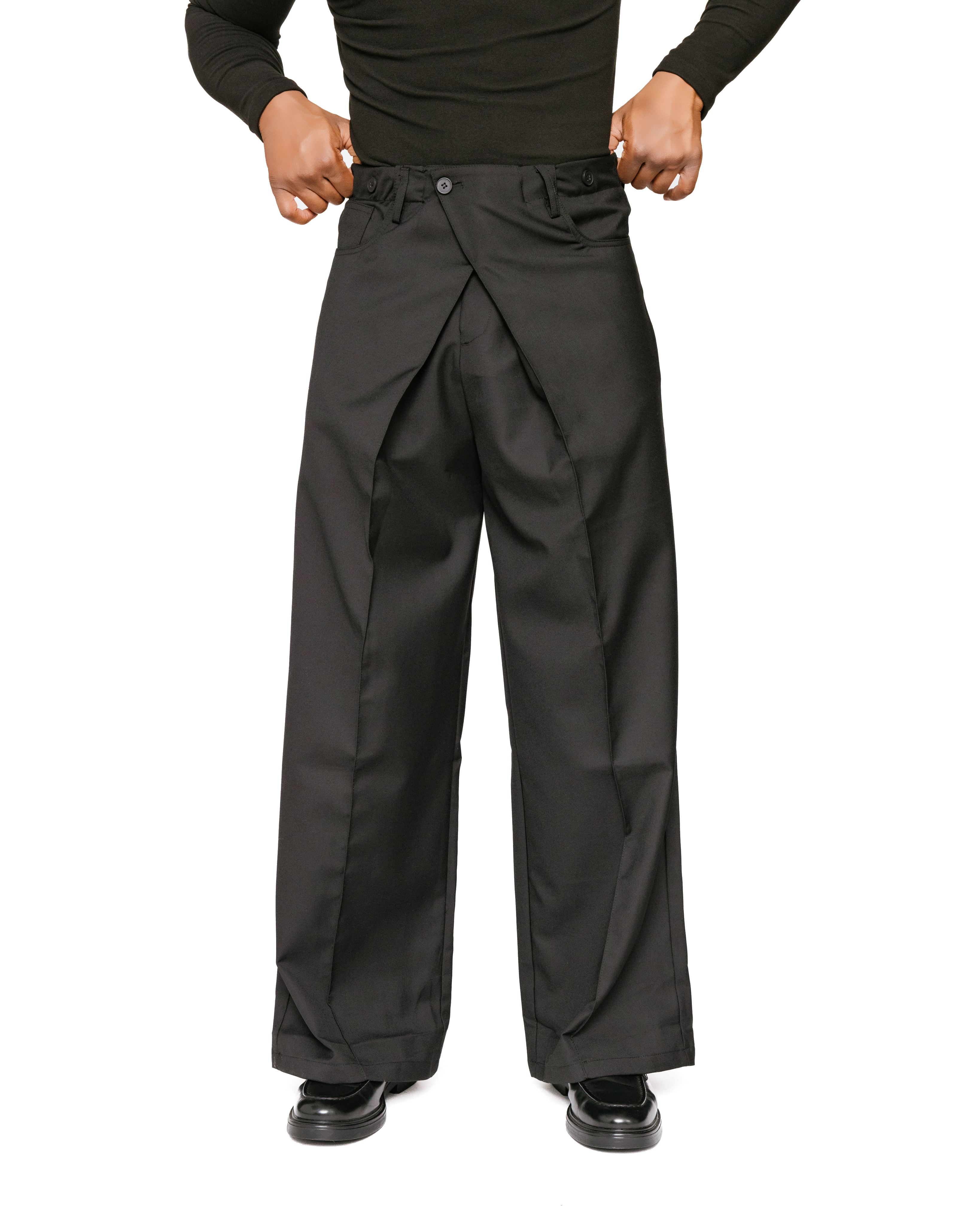 スラックス IONSEOUL Eddy Box Tuck Slacks (2color) JE939 0400021633991?wid=600&hei=800&