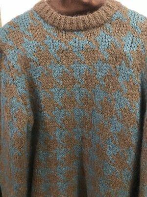 Green and Grey woool sweater - Rich Access