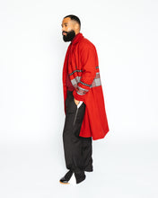 Load image into Gallery viewer, Red Light Weight Wool Coat
