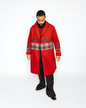 Load image into Gallery viewer, Red Light Weight Wool Coat
