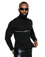 Load image into Gallery viewer, The Zipper Cotten Turtleneck
