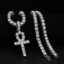 Load image into Gallery viewer, Sterling Silver Traditional Cross Pendant 5mm Italian Cuban Link - Rich Access
